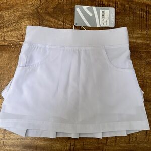 NWT Girls White pleated tennis skirt 3T